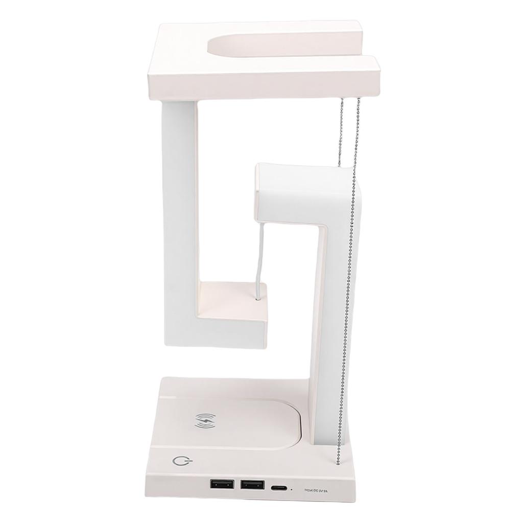 Floating Desk Lamp with Wireless   USB 3 Modes Levitating Table Night Light for   Bedroom Decor