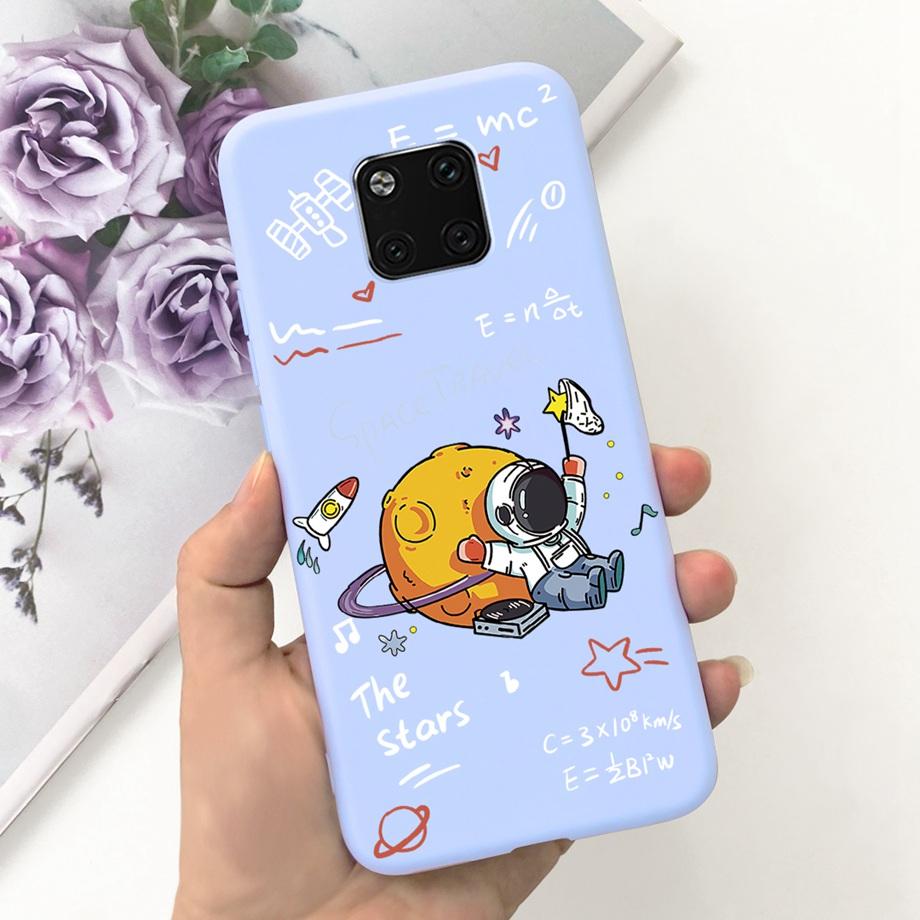 For Huawei Mate 20 Pro Case Soft Silicone Back Cover Black Cat Moon Night Funda For Huawei Mate 20 Mate20 Pro 20pro Coque Capas