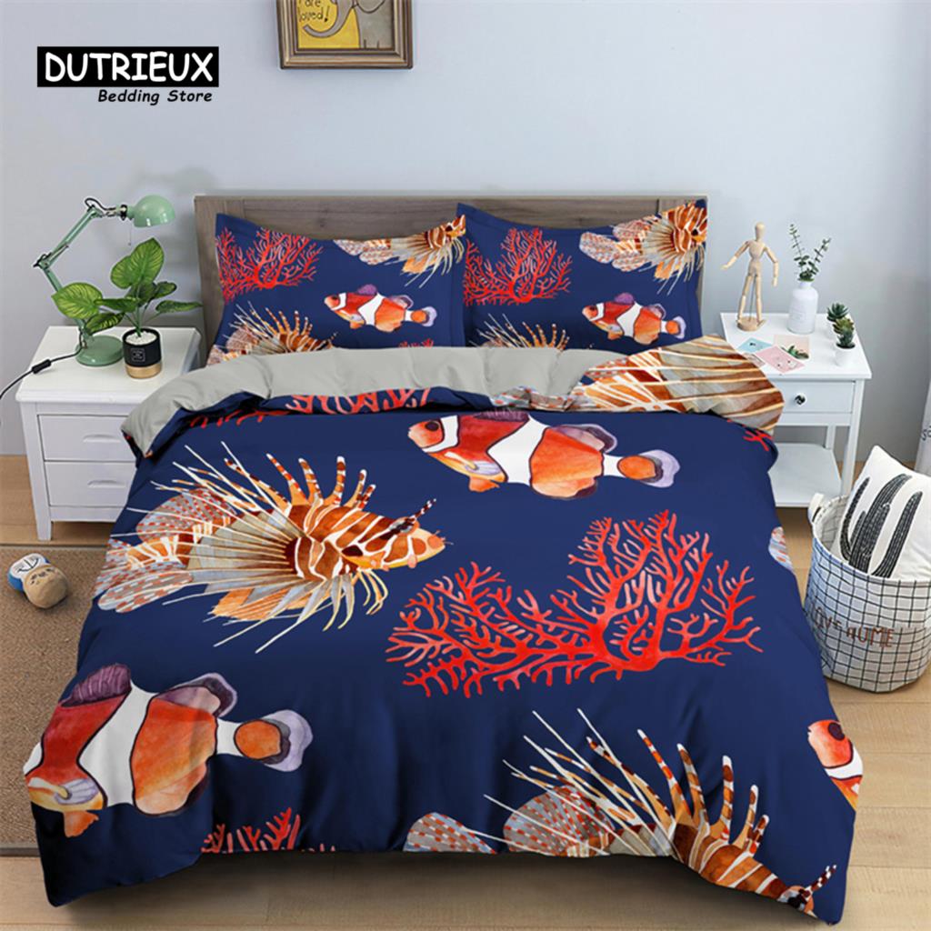 Animal Theme Duvet Cover  3D Shooter Print Bedding Set King Full For Kids Adult Microfiber Horse Comforter Cover With Pillowcase