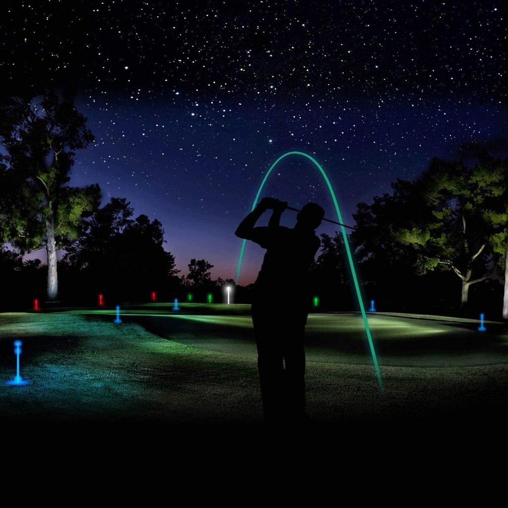 JIANGMU Leuchtende Golfbälle Diese fluoreszierenden Golfbälle leuchten im Dunkeln und bleiben lange hell. Sie verwenden keine LEDs und sind daher ideal für die Beste
