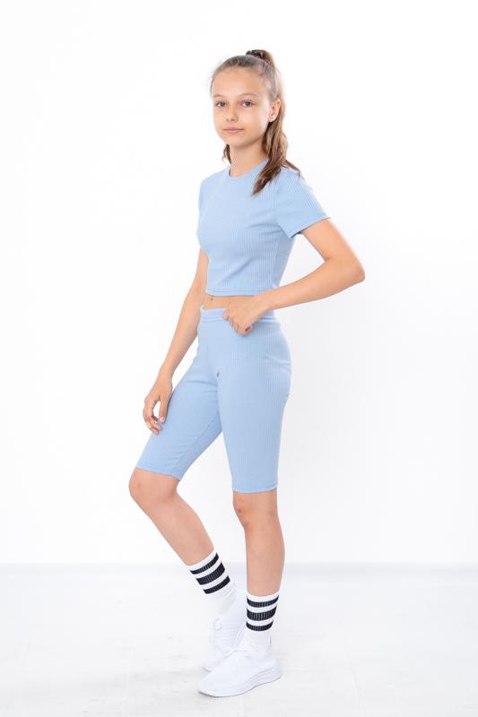 Sommer-Set für Teenager-Mädchen – Crop-Top & Radlerhosen für aktiven Stil , Sommer, 6381-103-1 HC
