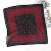 Unisex Hijab Men Women Black Cotton Bandana Hairband Cowboy Biker Sports Headwear Wrist Hairwrap Head Wrap Scarf Paisley Wraps