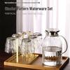High-Temperature Resistant Borosilicate Glass Kettle, Large Capacity for Hot/Cold Water, Thickened Teapot for Home and Restaurant Use.