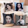 Actress Fan Bingbing Cushion Cover Natural Linen Organic Fabric DoubleSided Printing Couch Pillow Covers Home Decor