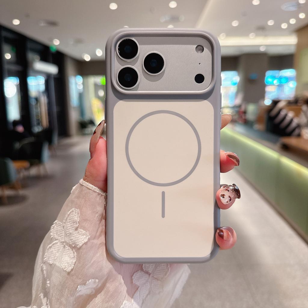 For Apple 17 Pro Max Magnetic Charging Anti-drop Protective Case Frosted Anti-Fingerprint Full Coverage