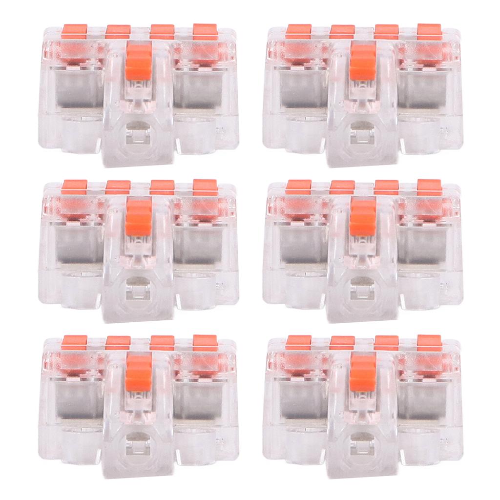 15Pcs Wire Conductor Connector Lever Splicing Terminal Transparent Set Kit DF‑14