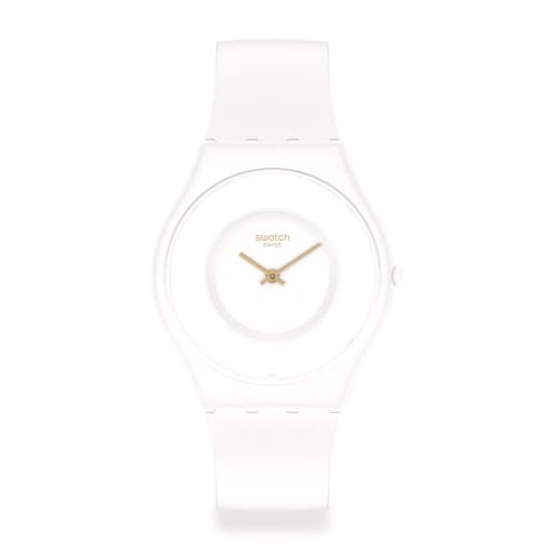 

Swatch Tick Different Blanca Skin Classic Watch SS09W100