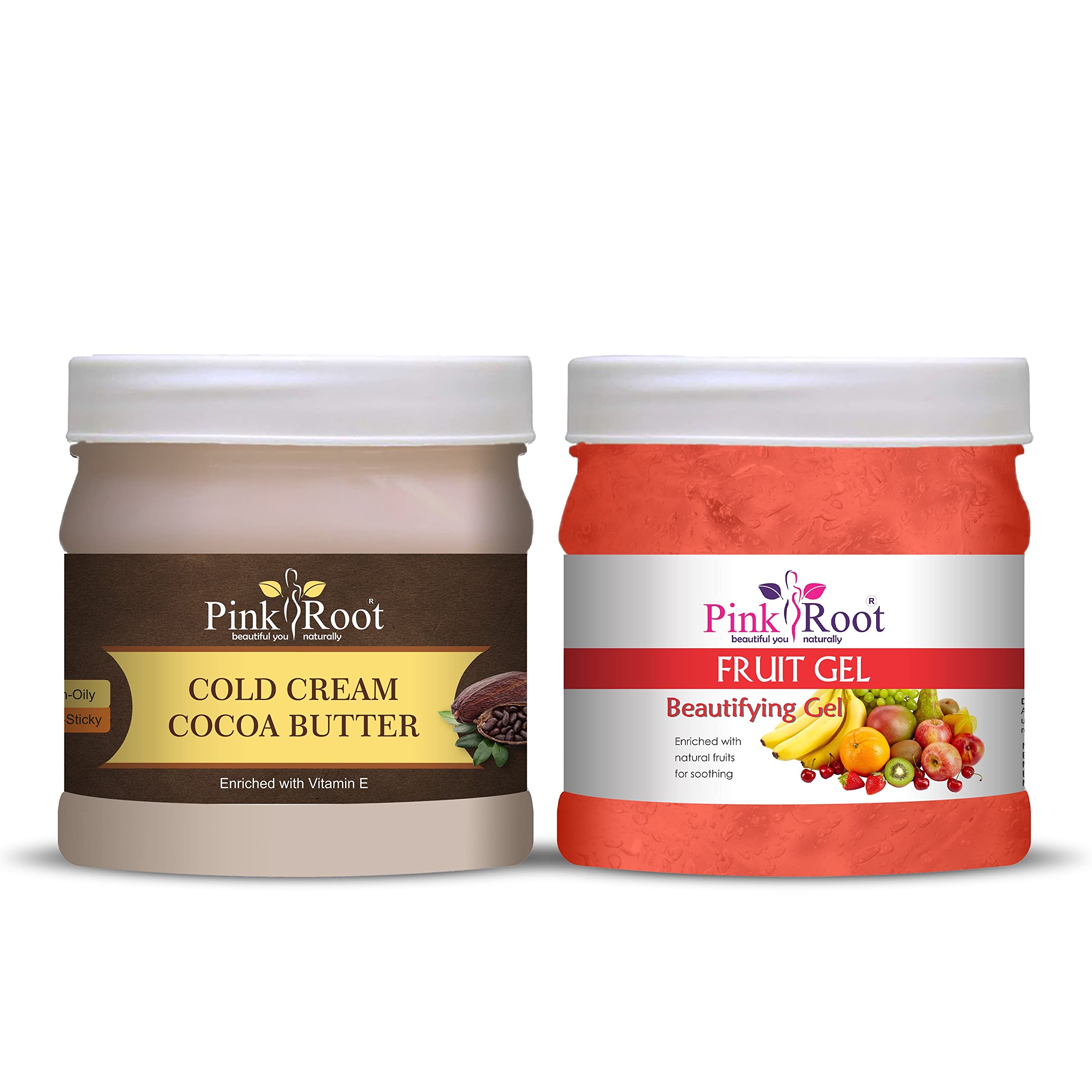 Pink Root Cocoa Butter Cold Cream 500gm with Fruit Gel 500gm