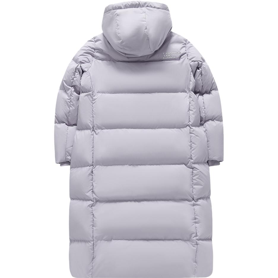 FILA Urban Tech Long Fashion Warm Hooded Coat Women Outerwear Lavender T11W341910F-PU