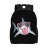 Shark Blowing Bubble Heart Sunglasses Beach Vacation Week Backpack Teen Polyester Camping Backpacks Print Kawaii School Bags