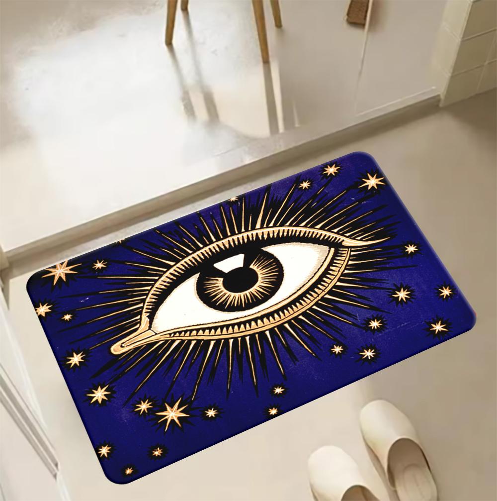 

Evil Eye Sun Moon Printed Mat Doormat for Living Room Carpet Modern Decoration Bedroom Soft Non-slip Carpet 40cmx60cm