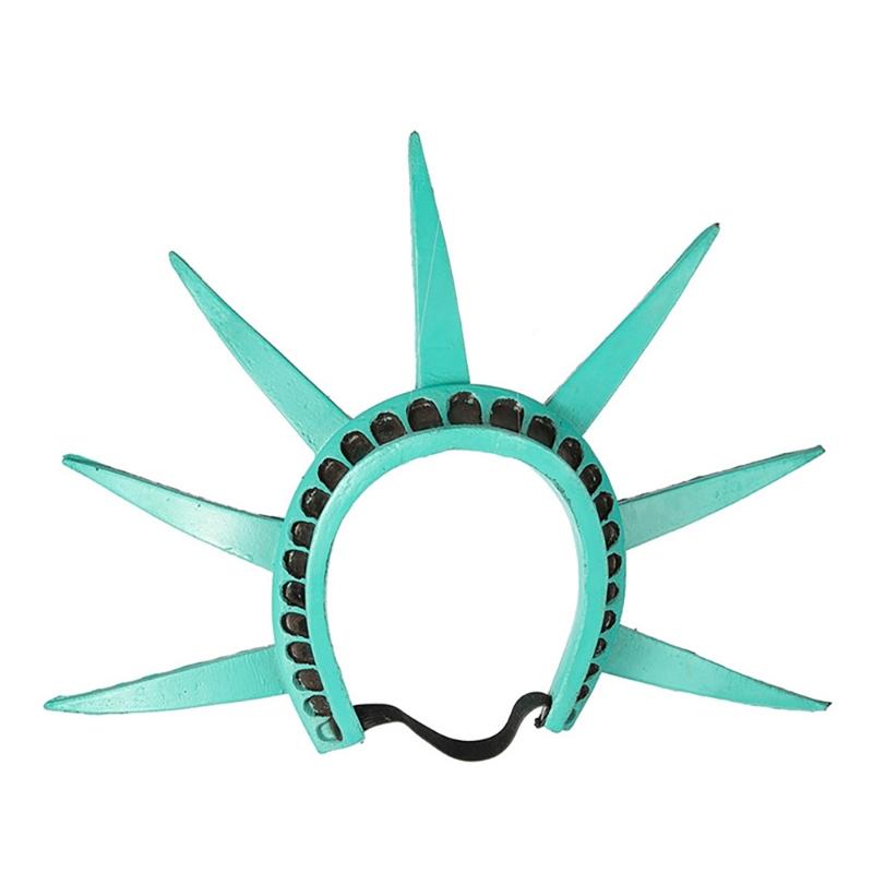 Frihetsgudinnan Fackla och Krona Set Frihetsgudinnan Pannband Statyer Kostymtillbehör för Halloween Cosplay