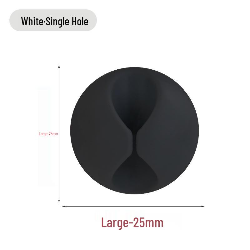 Multi-Hole Self-Adhesive Cable Organizer and Power Cord Holder