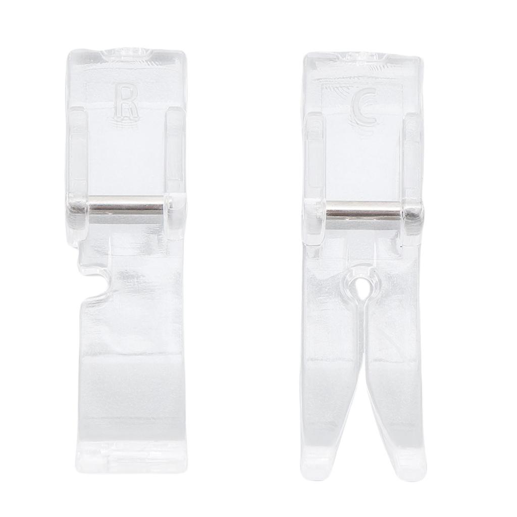 2Pcs Sewing Machine Presser Foot Replacement for Singer 2277 2273 2282 M1150 MX231 C5200 3323 1409 3232 2662 Clear