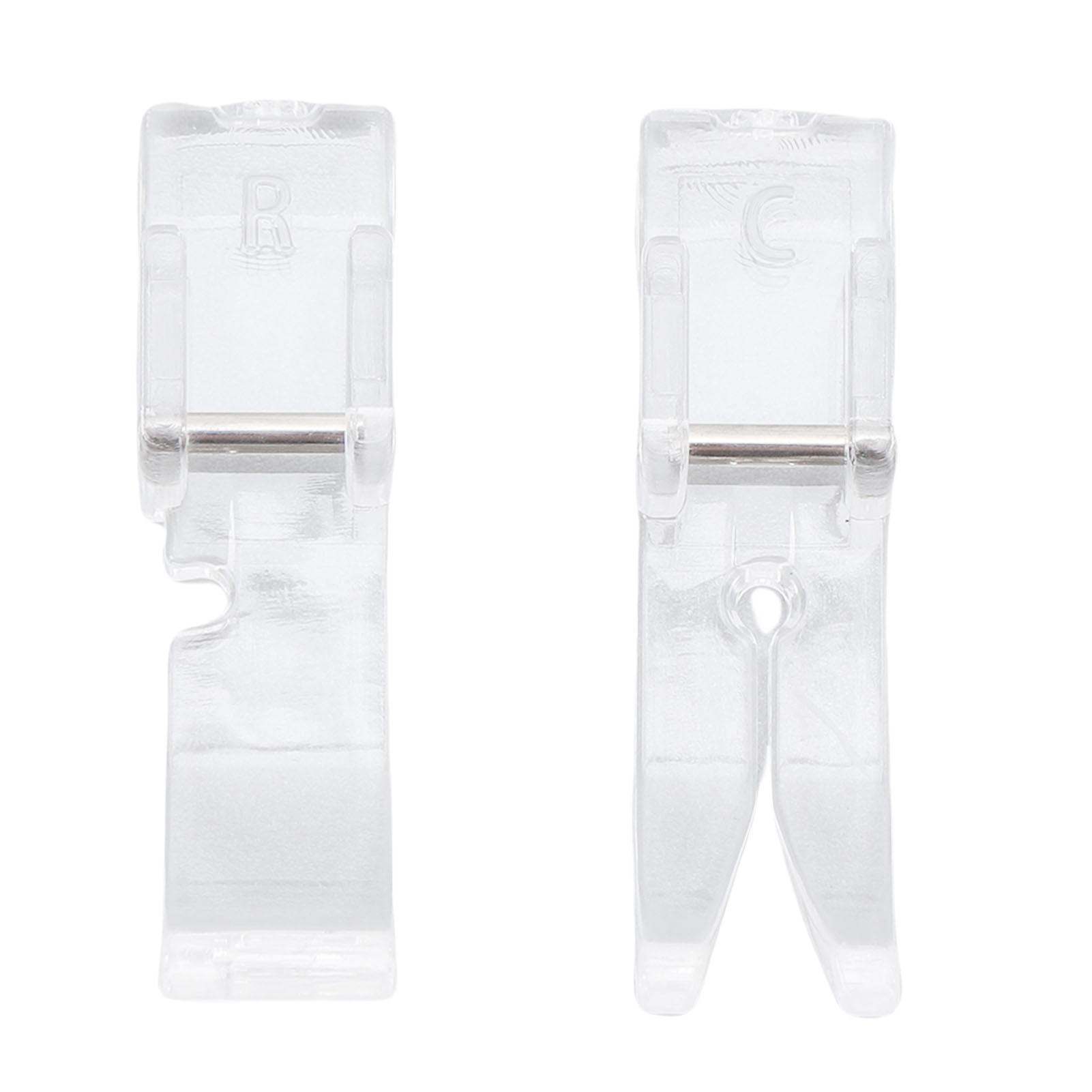 Wosawe Outdoor Sports 2Pcs Sewing Machine Presser Foot Replacement For Singer 2277 2273 2282 M1150 Mx231 C5200 3323 1409 3232 2662 Clear