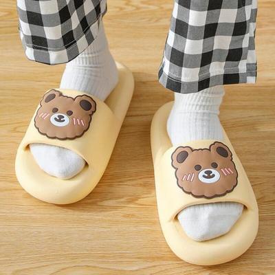 Comfortable Slippers Character Heeled Living Room Fluffy Indoor Slippers