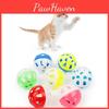 Cat Plastic Ball Toy With Bell For Pet Play And Enrichment