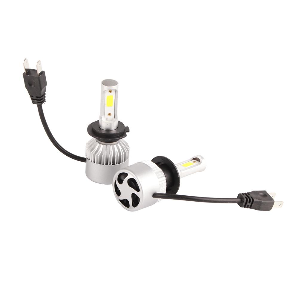 2 Pcs Car H7 Led Headlight Bulb Super Bright Fast Heat Dissipation Headlamp Conversion Kit