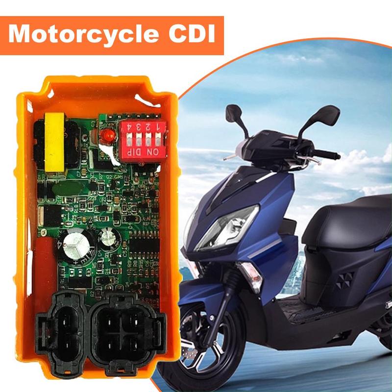 For GY6-125 For CG-125 For LF110 Motorcycle CDI Igniter AC 6 Pin High Performance Waterproof Shockproof DIP Switch Adjustable