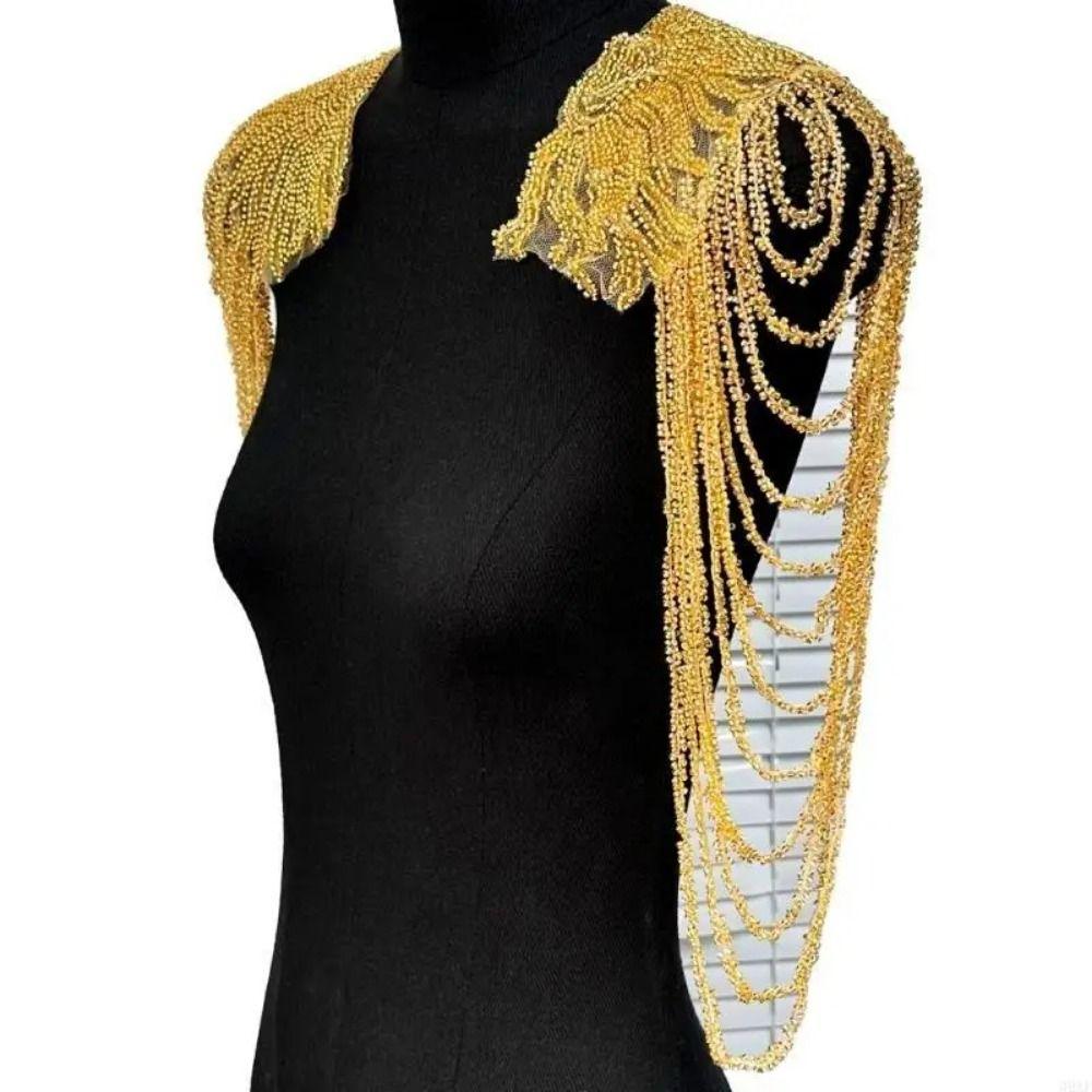 2Pcs DIY Sewing Patch Sequin Shoulder Ornaments Shoulder Applique  Fashion Accessories