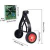 Universal String Trimmer Wheel Attachment Wheel Bracket Adjustable Lawn Mower Auxiliary Wheel Triangular Structure Wheel
