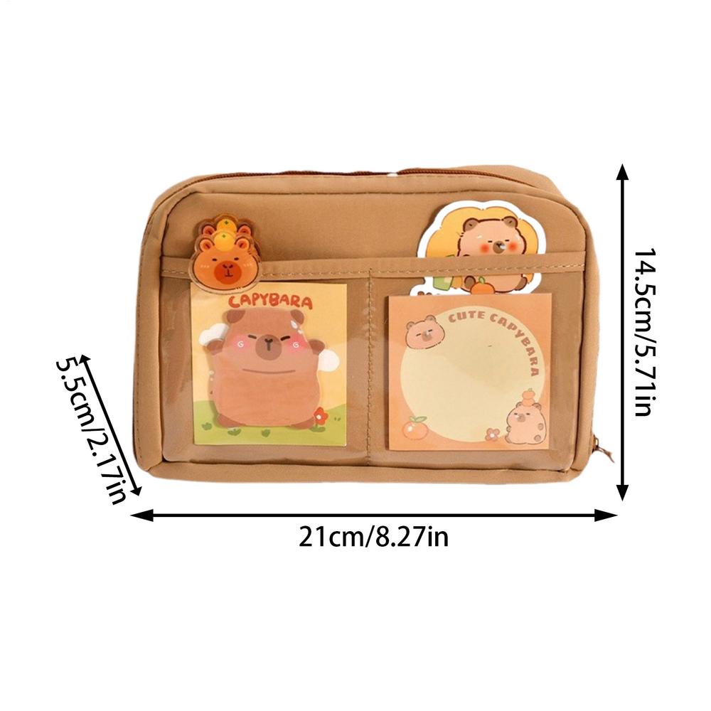 Capybara Stationery Set Abundant Cute Back-to-school Gift Kit Pencil Case Study Stationery for Students Large Capacity Gift Box
