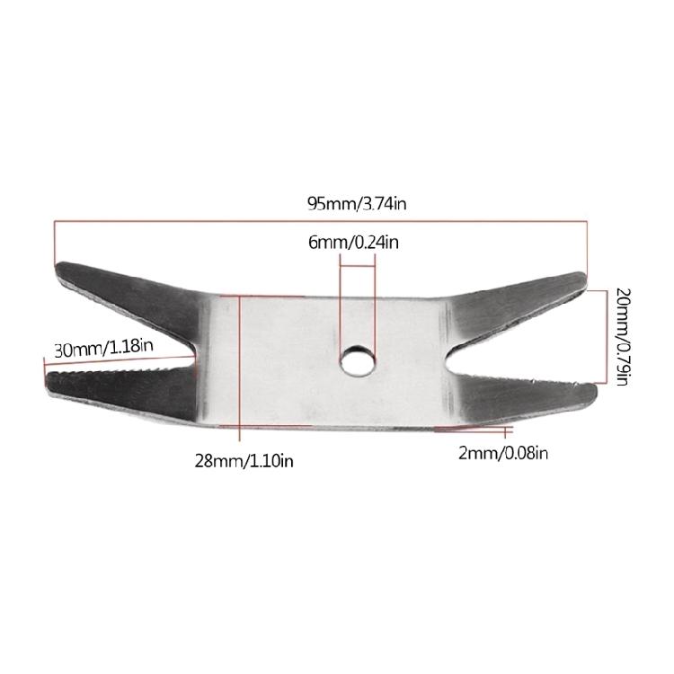 Stainless Steel Guitar Wrench Multi Spanner Wrench for Guitar Switch Knobs Tuner