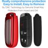 Tukellen For Jeep Dodge Key Fob Cover Premium Soft Full Protection Key Case Shell Compatible With Jeep Grand Cherokee Wrangler Compass Cherokee