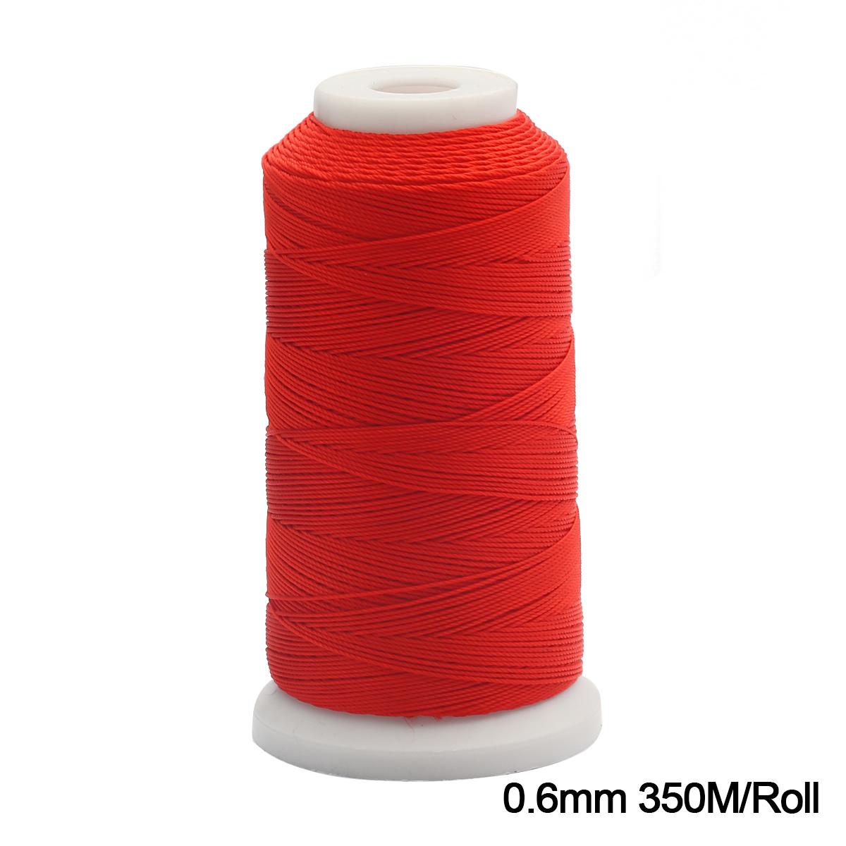 

0,2-2 мм красная вязаная веревка, нить, китайский узел, оплетка макраме, веревка для изготовления ювелирных изделий, браслет, ожерелье 0.6mm 350M