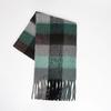 Autumn and winter European and American color matching AC imitation cashmere thick fringed scarf rainbow plaid mohair warm female student plus