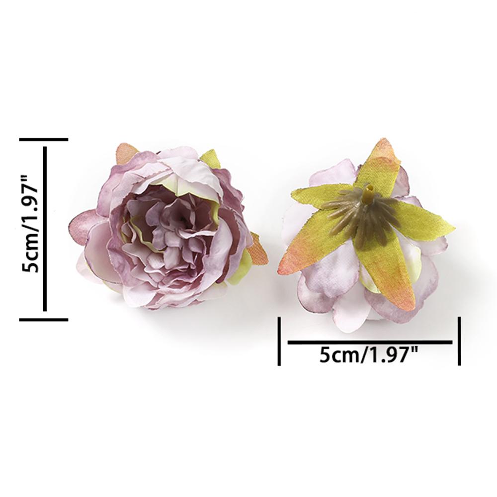 5/10Pcs Peony Artificial Flowers 4.5cm Silk Fake Flower for Home Room Decor Garden Wedding Decoration Bride DIY Wreath Accessory