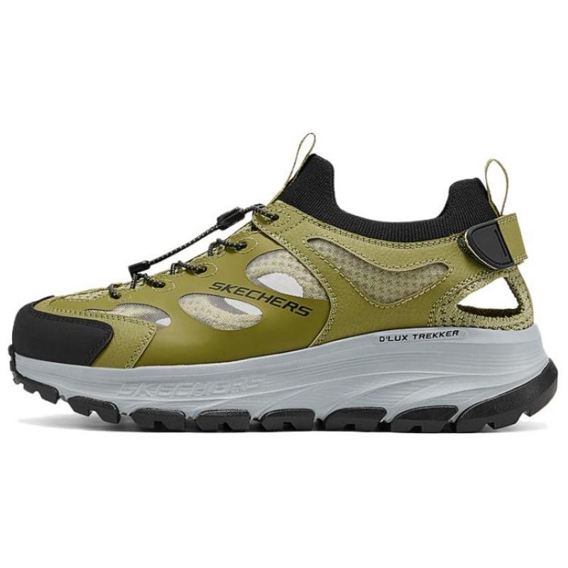 Skechers D Lux Trekker Men Breathable Water Shoes Black Gray 237639-GYCC 39.5