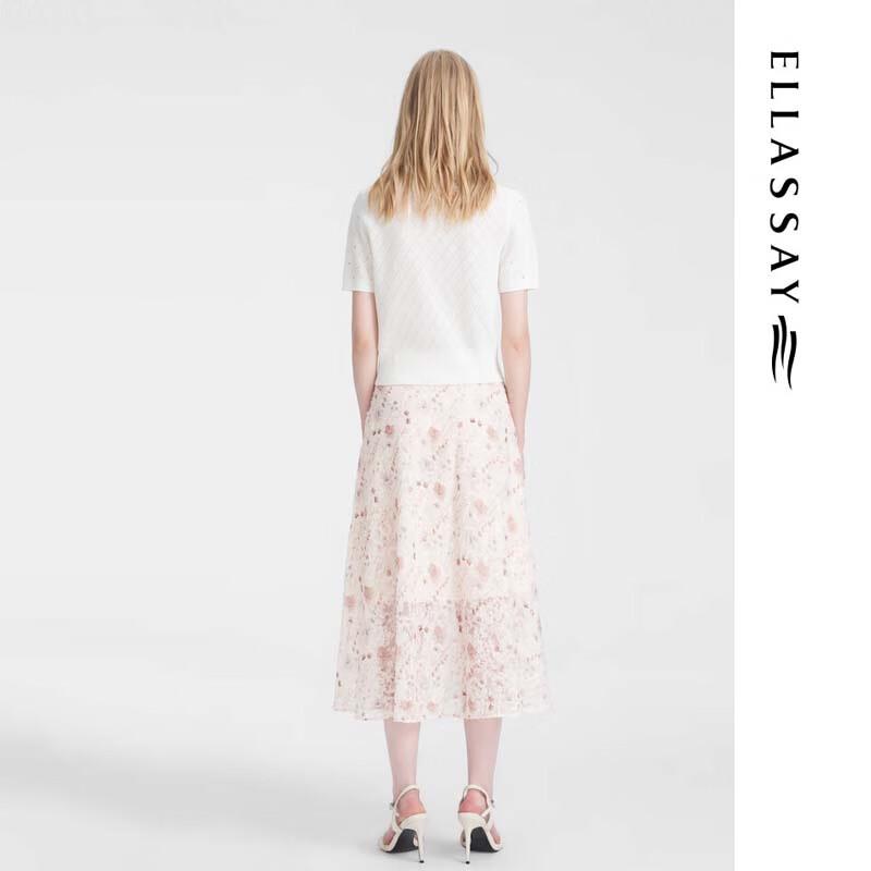 ELLASSAY Women's High-Waisted A-Line Midi Skirt