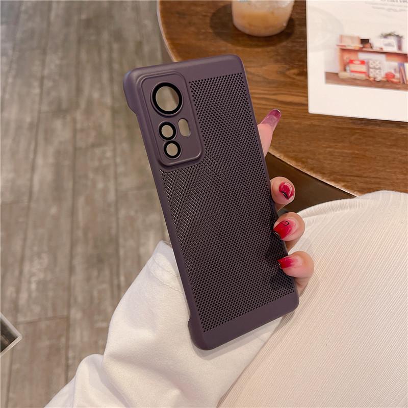 Carcasă fără cadru de disipare a căldurii cu film pentru lentile pentru Xiaomi 12 12x 12s 13 Pro Lite Civi2 Grilă de răcire respirabilă Husă tare pentru PC Protectie din spate