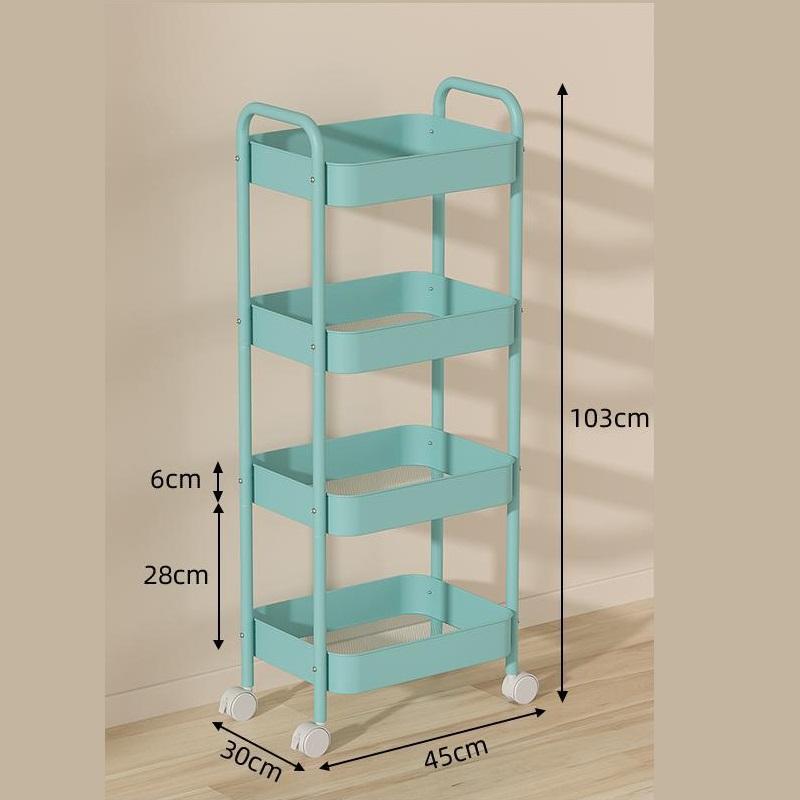 Multifunctional Rolling Storage Cart Storage Shelf