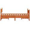 Vidaxl Bed Frame Without Mattress, Waxed Brown, 120X190 Cm, Pine