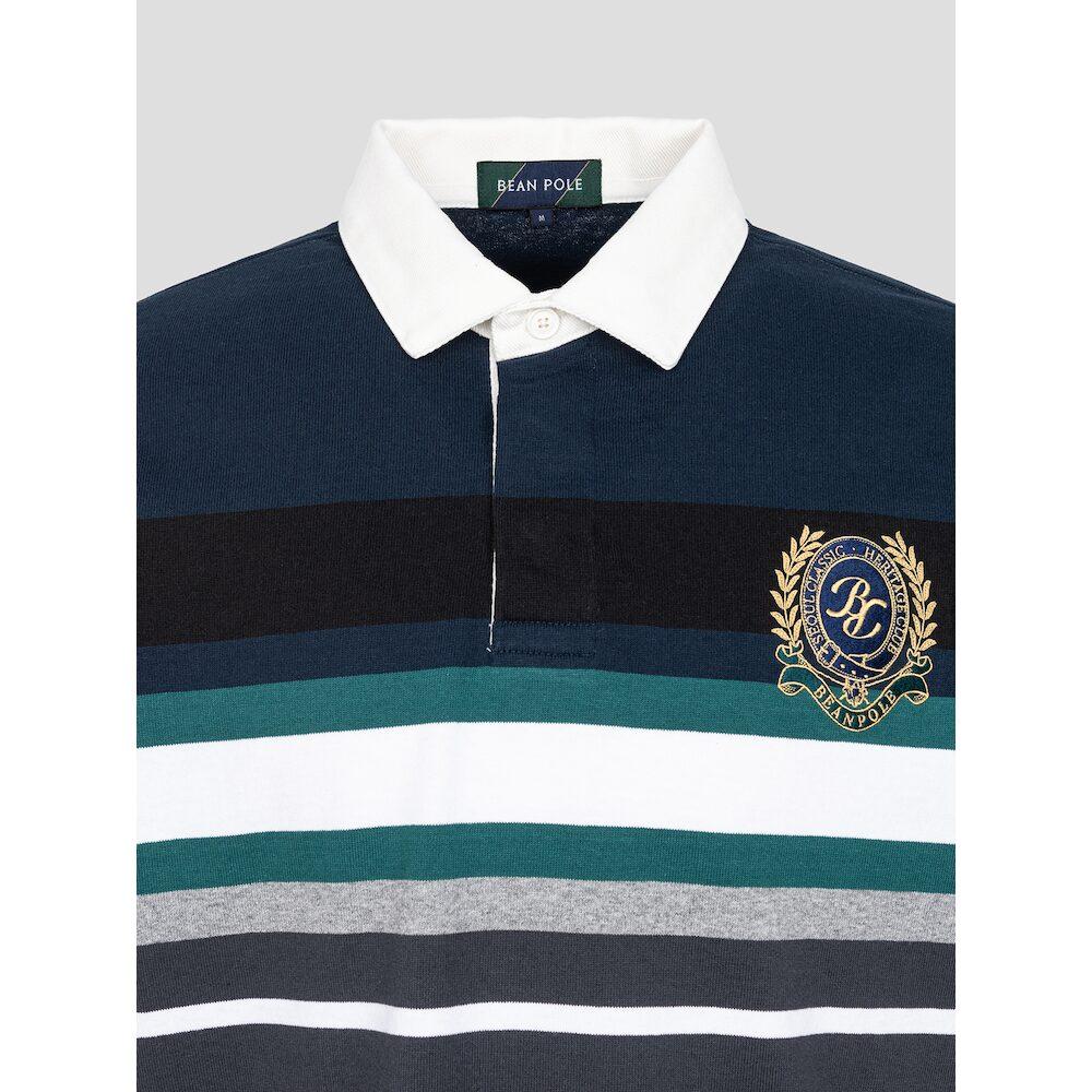 Binpolmen Heritage Club Rugby Collared T-Shirt Ash