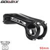GOLDIX -17 Degree Bicycle Stem Aluminum Alloy 3D Forging 80/90/100mm Length Bike Stem for Mountain Bike 31.8mm Handle