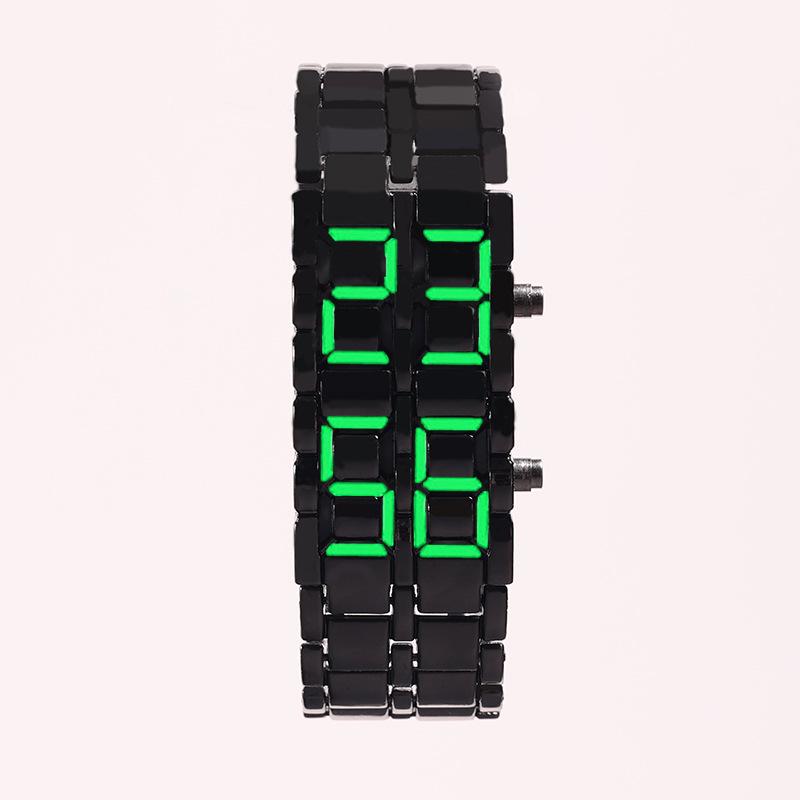 

Универсальные светодиодные часы-браслет «Лава» для пар - Электронный дизайн цепочки