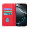 HX01 For iPhone 16 Pro Wallet Case Magnetic Closing PU Leather Phone Cover