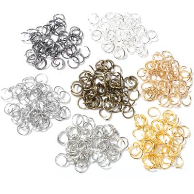 Offene Biegeringe 200 Stück 4 5 6 7 8 10 mm Offene Biegeringe für DIY Schmuckherstellung Halskette Armband Schmuckzubehör Verbindungsstücke Zubehör