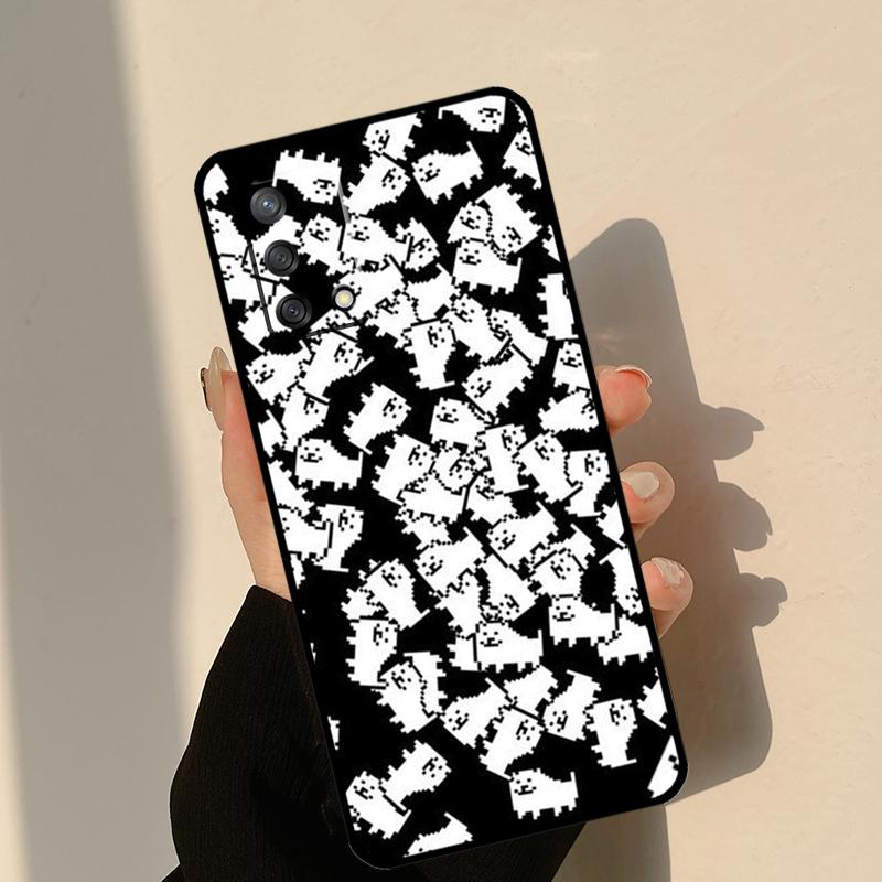 Undertale Annoying Dog Case For OPPO A17 A16 A15 A57 A77 A96 A93 A91 A53S A9 A5 A31 A53 A52 A72 A94 A54 A74 Coque