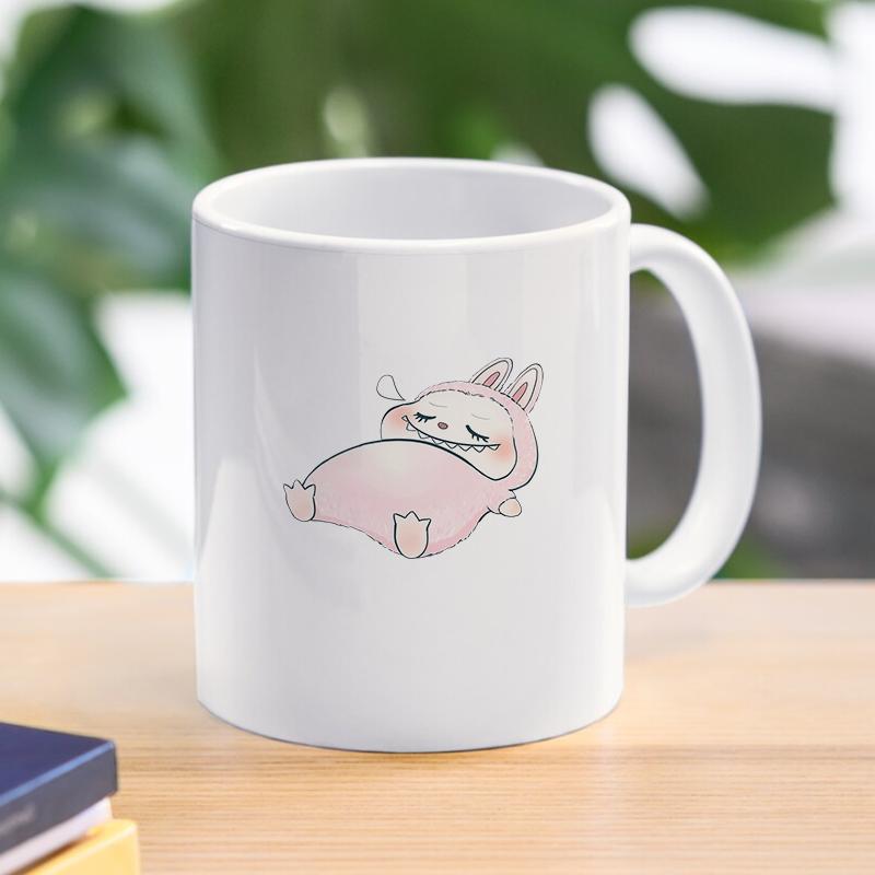 Labubu 3D Ceramic Mug The Monsters Creative Cute Milk Coffee Cup For Gift Abubu Home Kitchen Drinkware Mugs