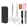 1 Set Hair Cutting Scissor Kit with Case Professional Salon Barber Alloy Men Women Hairdressing Thinning Shears Comb Hair Clips Set
