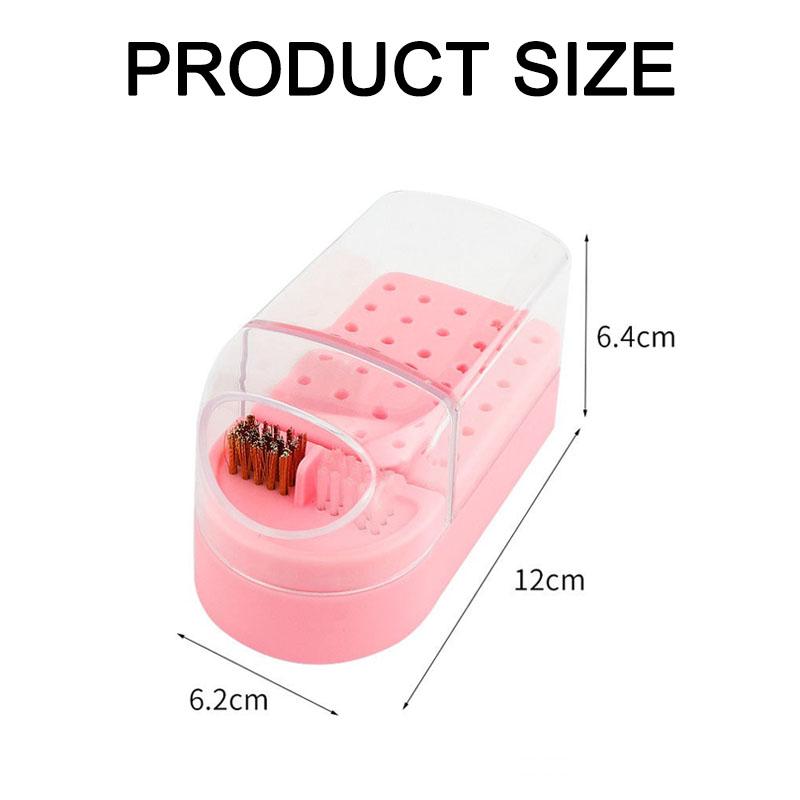 New Nail Drill Bits Organizer Box Nails Material Storage 30 Slots Nail Bag Organizer Nail Art Supplies MJSN04