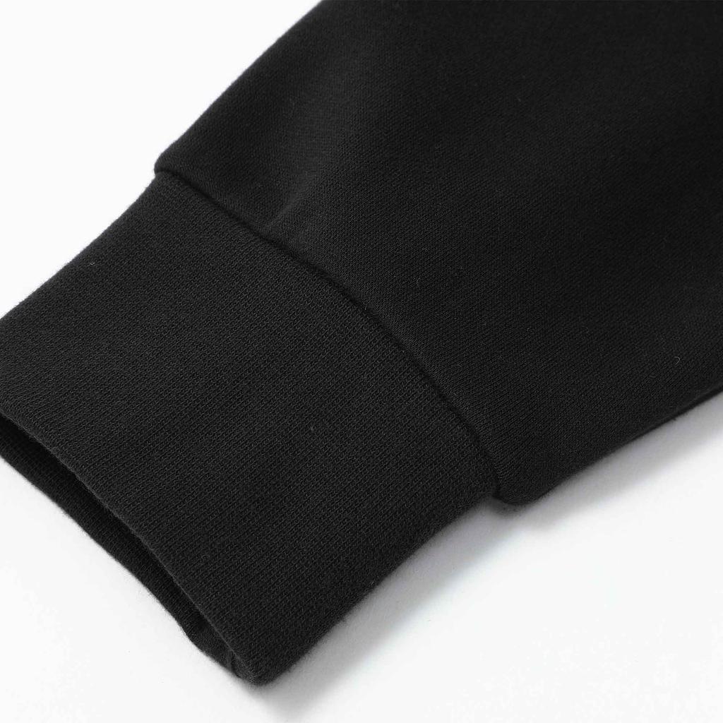 PUMA CLASSICS CREW FL Casual Soft Thermal Minimalist Style Loose Fit Fleece Lined Sweatshirt Unisex Black 625299-01
