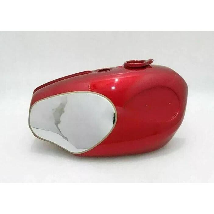 BSA A65 SPITFIRE, FIREBIRD POLISH & RED PAINTED ALLOY FUEL TANK 1960'S |Fit For