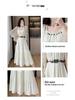 Lace-Up Backless Salt-Based Design Long Dress - Sweet Two-Piece Set for Women