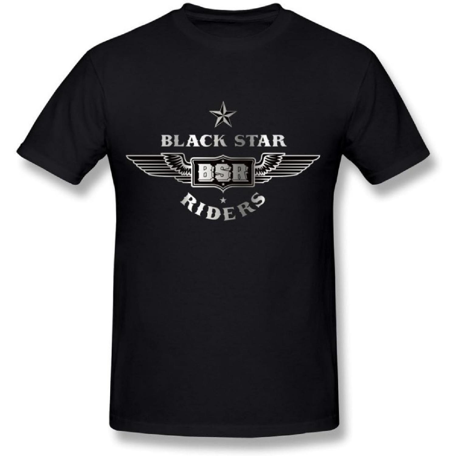 WunoD Men s Black Star Riders BSR Logo T-shirt Size M XXXXXL разноцветный