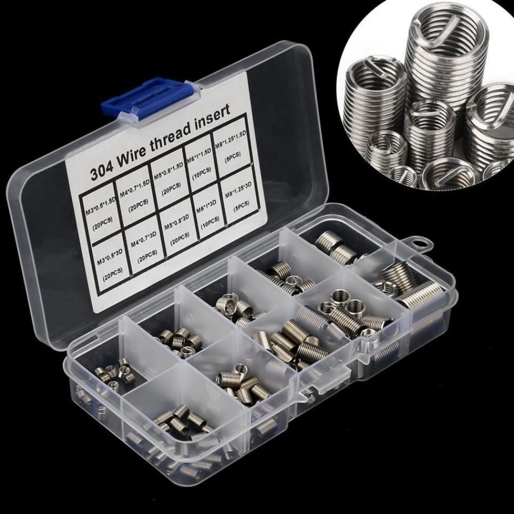 150pcs 7 Sizes Thread Repairing Tool 304 Stainless Steel Thread Repair Kits  Daily